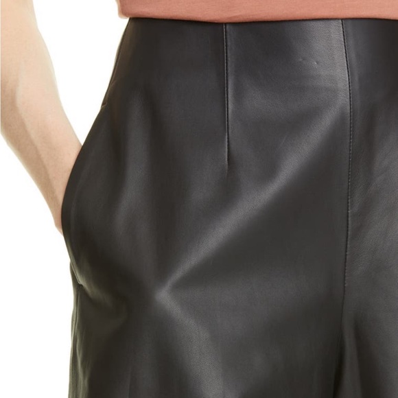 NWT $895 Vince Genuine Leather Shorts. Size4. Fits ( 4- 6), 100% Lamb Leather - Picture 5 of 13